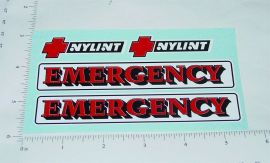 Nylint Emergency Rescue Squad Truck Sticker Set