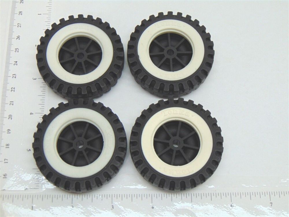 Set Of 4 Tonka Plastic Wheels Inserts Replacement Toy Parts Toy Parts