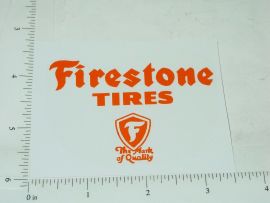 3" Wide Firestone Tires Sticker