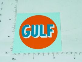 2" Round Gulf Oil Sticker