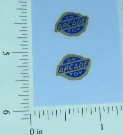 Pair Navy/Gold Arcade Toys Vehicle Stickers