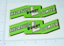 Pair Buddy L Hydraulic Dumper Large Sticker Set