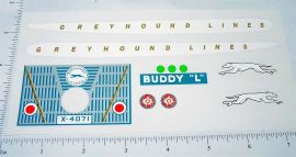 Buddy L Windup Greyhound Bus Sticker Set