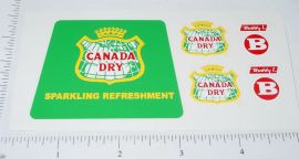Buddy L Canada Dry Delivery Truck Sticker Set