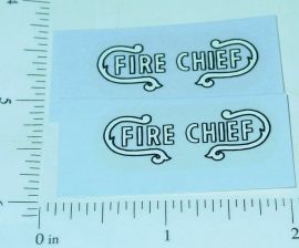 Nylint Ford Bronco Fire Chief Vehicle Set of 2 Stickers