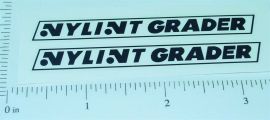 Pair Nylint Road Grader Replacement Stickers