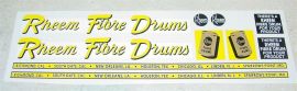 Structo Rheem Fibre Drums Semi Sticker Set