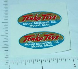 Pair 1947 to 1955 Tonka Logo Stickers