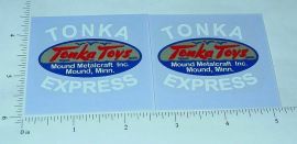 Pair Tonka Express Cabover Utility Truck Sticker Set