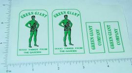 Tonka Green Giant Stake Delivery Truck Stickers