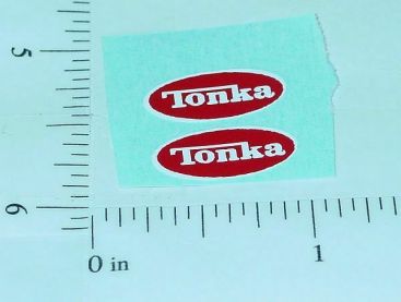 Pair Tiny Tonka 1976-77 Logo Stickers Main Image