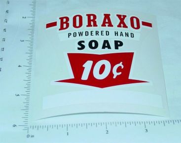 10c Boraxo Soap Vending Machine Sticker Set - Toy Decals - Gasoline Alley  Toys