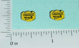 Pair Vindex Cast Iron Toy Replacement Stickers