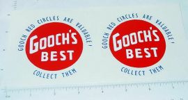 Pair Wyandotte Gooch's Best Semi Truck Stickers