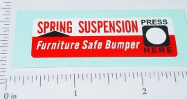 Buddy L Spring Suspension Hood Sticker