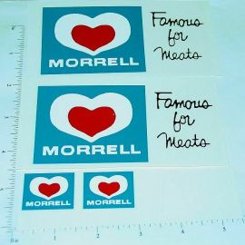 Dunwell Morrell Meats Semi Truck Sticker Set Pair
