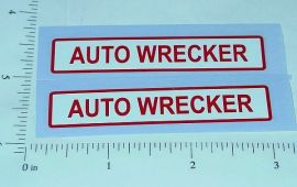 Pair Dunwell Auto Wrecker Truck Stickers