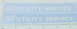Pair Ertl Fleetstar Utility Bucket Truck Sticker Set