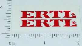 Pair Ertl International Fleetstar Red Logo Stickers ET-018R