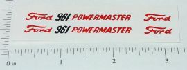 Pair Hubley Ford Powermaster 961 Tractor Stickers