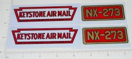 Keystone Ride On Airplane Replacement Stickers Two Pair