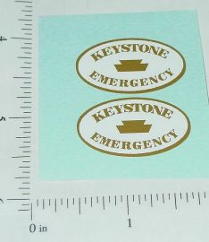 Pair Keystone Emergency Wrecker Truck Sticker Set