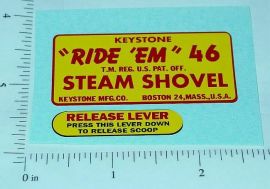 Keystone Ride Em Steam Shovel Stickers