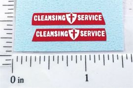 Pair Matchbox Dennis Refuse Truck Replacement Stickers