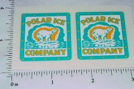 Pair Marx Polar Ice Delivery Truck Sticker Set