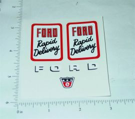 Nylint Cabover Ford Rapid Delivery Stickers