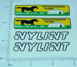 Nylint Ford Econoline Stables Truck Sticker Pair