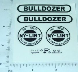 Nylint Old Style Bulldozer Vehicle Sticker Set