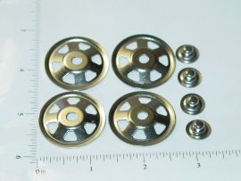Set of 4 Buckeye Toy Trucks Replacement Hubcaps Toy Part