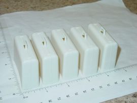 Set/5 Tonka White Airport Tug Suitcase/Luggage Replacement Toy Part