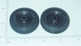 Tonka Pair Small Tires Replacement Toy Parts