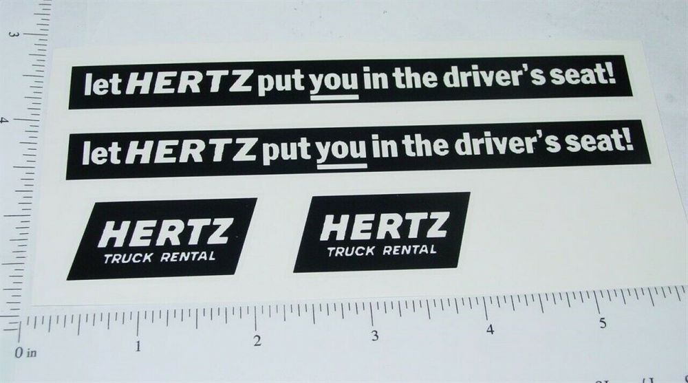 herten Goed as Buddy L Hertz Auto Hauler Semi Sticker Set - Toy Decals - Gasoline Alley  Toys