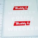 Pair Buddy L Police Wrecker Tow Truck Stickers Main Image
