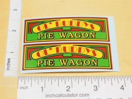 Buddy L Ol Buddys Pie Wagon Delivery Van Replacement Sticker Set