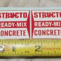 Structo Ready Mix Cement Truck Replacement Stickers Main Image