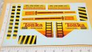 Tonka Turbo Diesel Wrecker Tow Truck Replacement Sticker Set