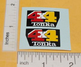 Tiny Tonka 4 x 4 Pickup Truck Door Graphic Replacement Stickers