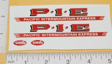 Tiny Tonka PIE Pacific Intermountain Express Semi Truck Sticker Set Main Image