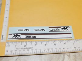 Tiny Tonka Livestock Horse Farms Semi Truck Sticker Set