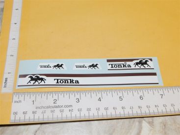 Tiny Tonka Livestock Horse Farms Semi Truck Sticker Set Main Image