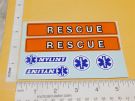 Nylint Chevy Ambulance/Rescue Squad Truck Replacement Stickers