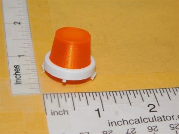 Single Nylint 3D Print Orange Flasher w/White Bezel Replacement Toy Part Main Image