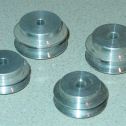 Set 4 Cox Thimble Drome Champ Polished Aluminum Wheels Alternate View 1