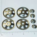 Set of 4 Buckeye Toy Trucks Replacement Hubcaps Toy Part Main Image