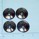 Set of 4 Zinc Plated Tonka Solid Hubcap Toy Parts Main Image