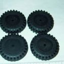 Set of 4 Rubber Tonka Script Tire Toy Parts Main Image